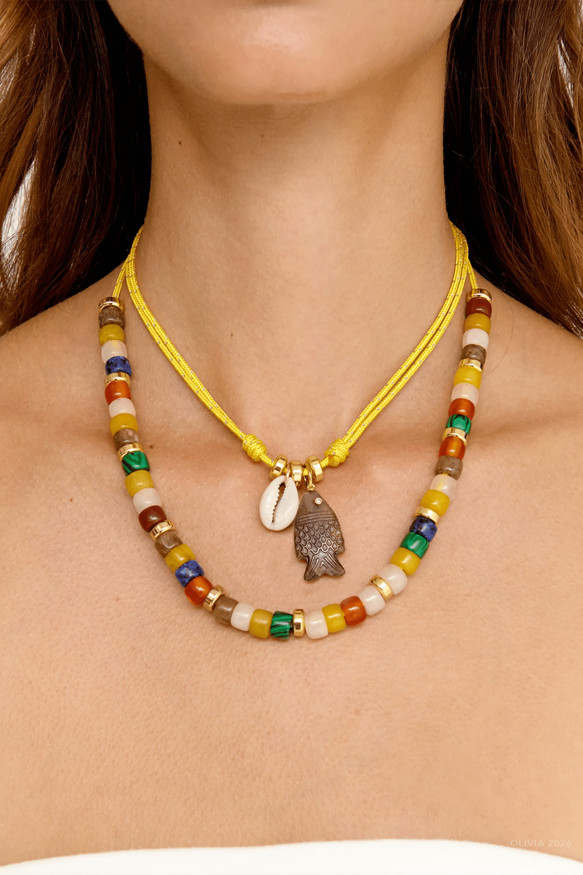 Pia Necklace in Autumn - shop - olivia.com