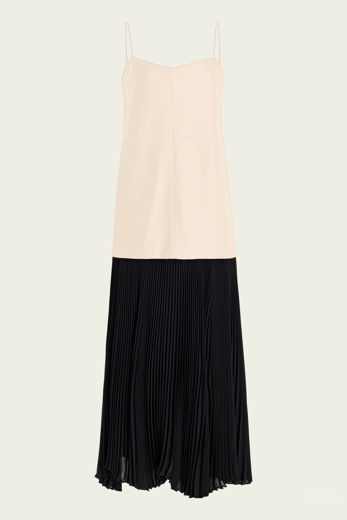 Piatta Midi Dress in Off - White/Black - shop - olivia.com