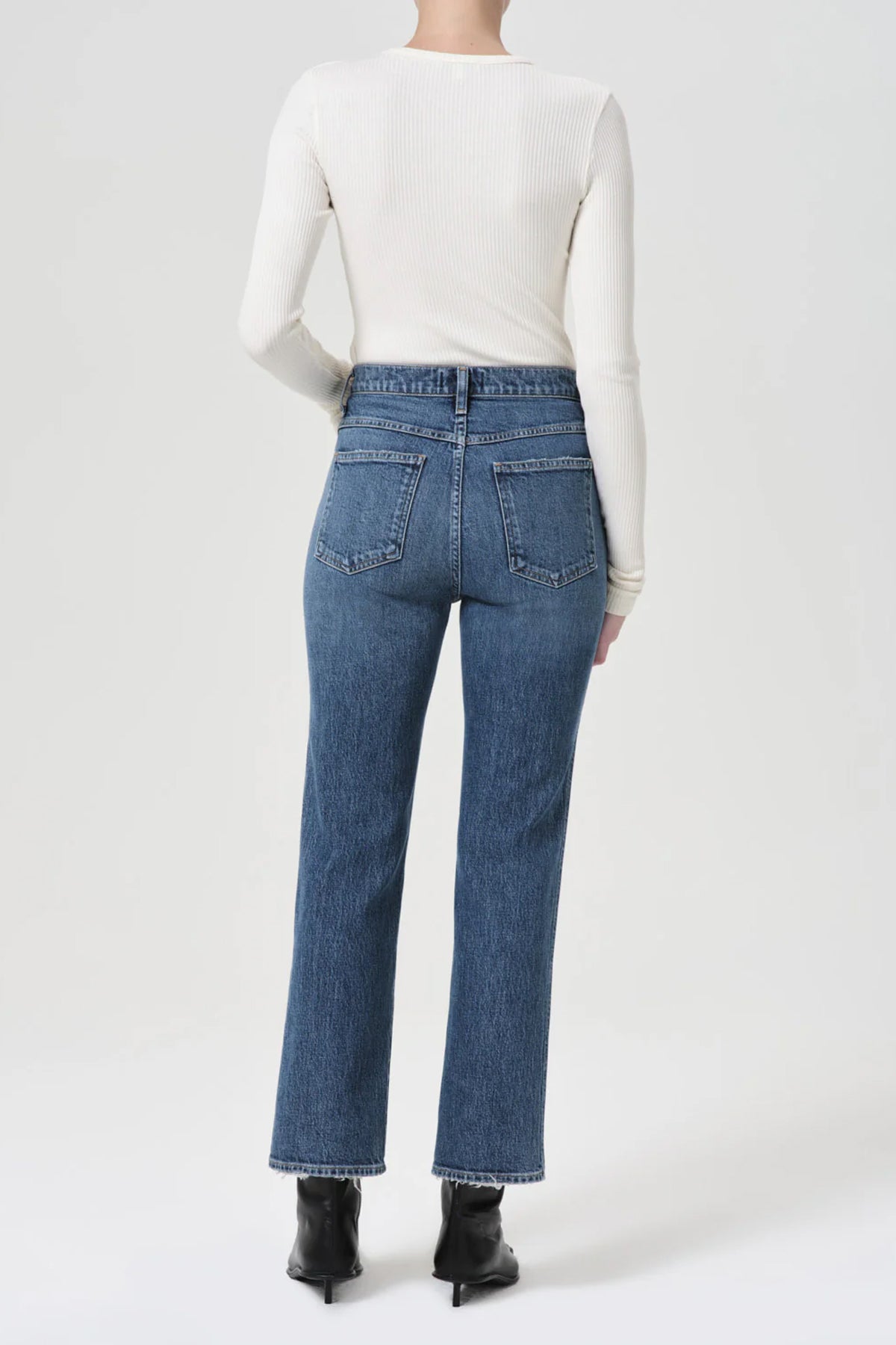 Pinch Waist Kick Flare in Fix - shop - olivia.com