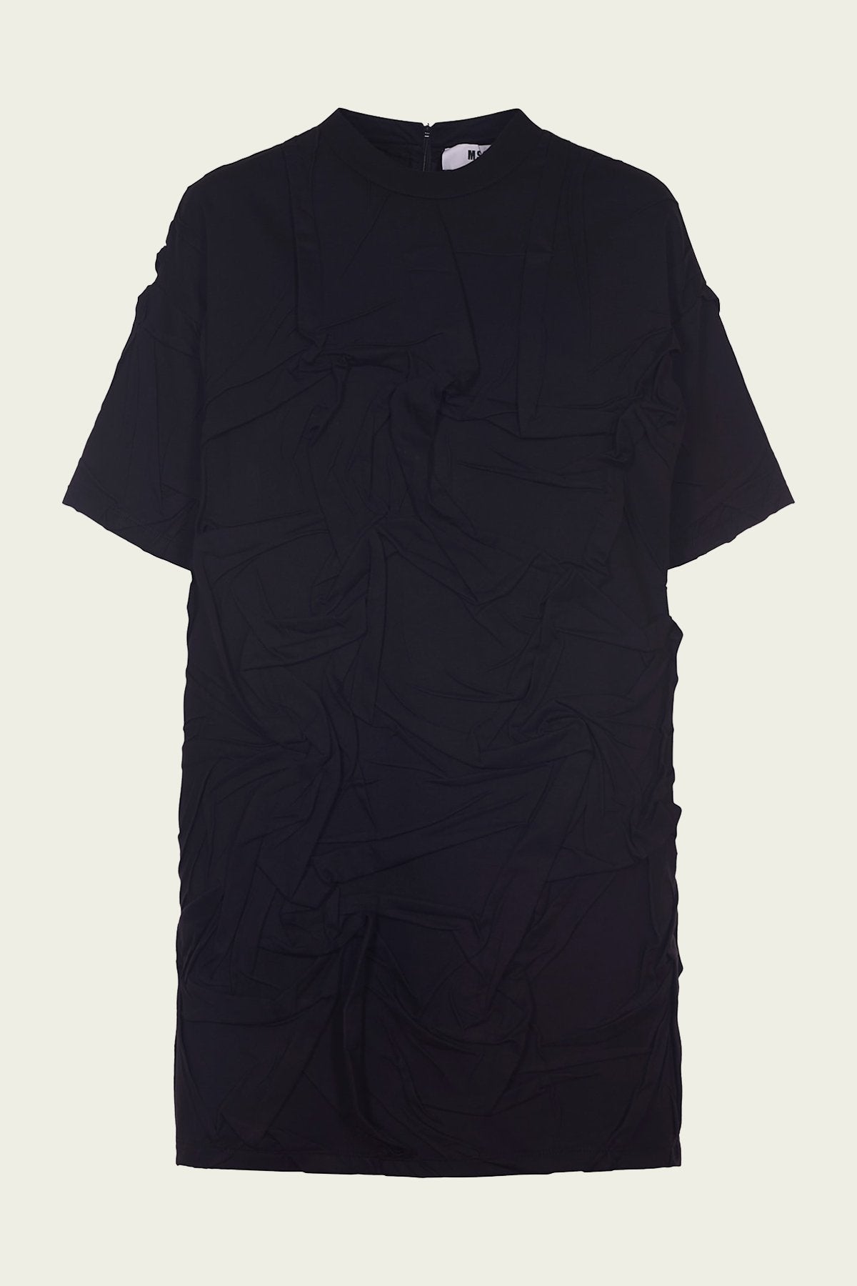 Pleated T-Shirt Dress in Black - shop - olivia.com