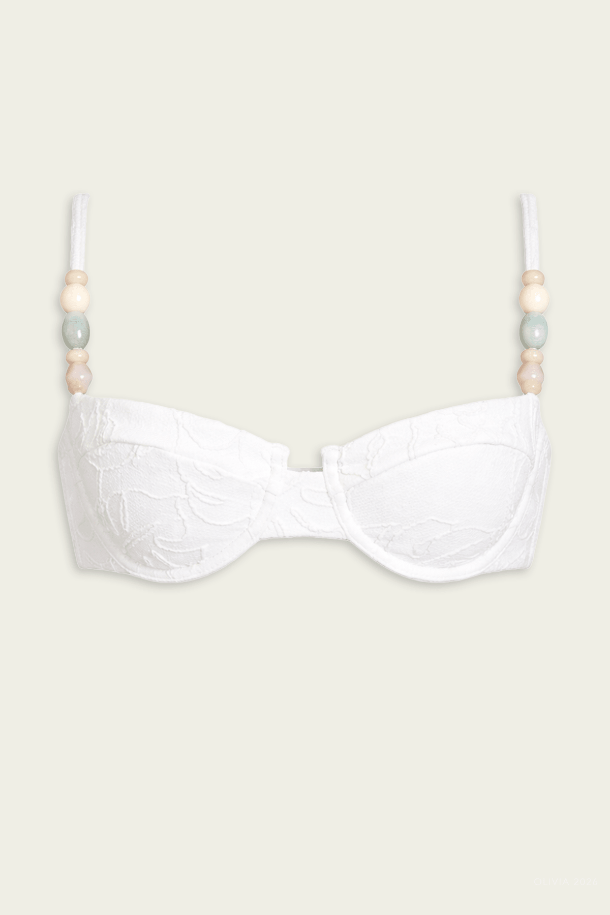 Poppy Bikini Top in Porcelain - shop - olivia.com
