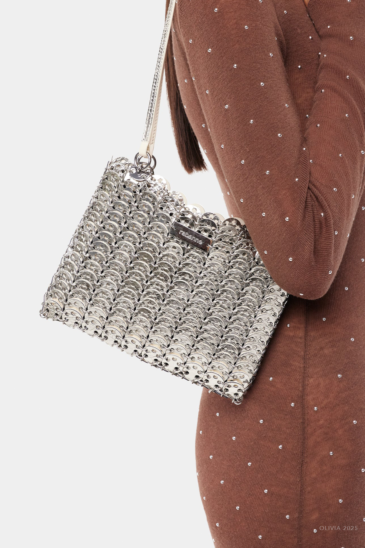 1969 Reversible Flip Leather Bag in Ivory Silver