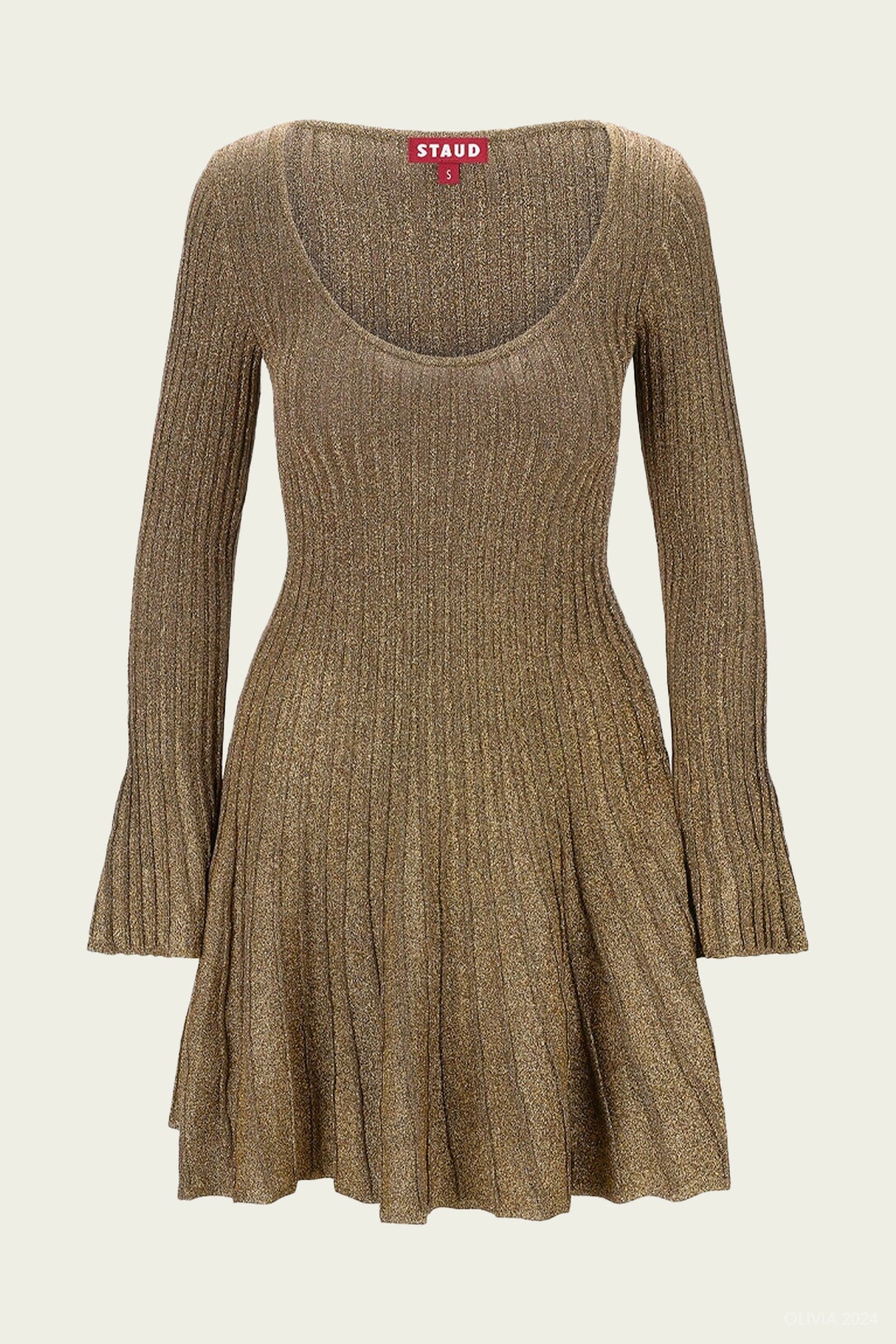 Raquel Dress in Metallic Gold - shop - olivia.com