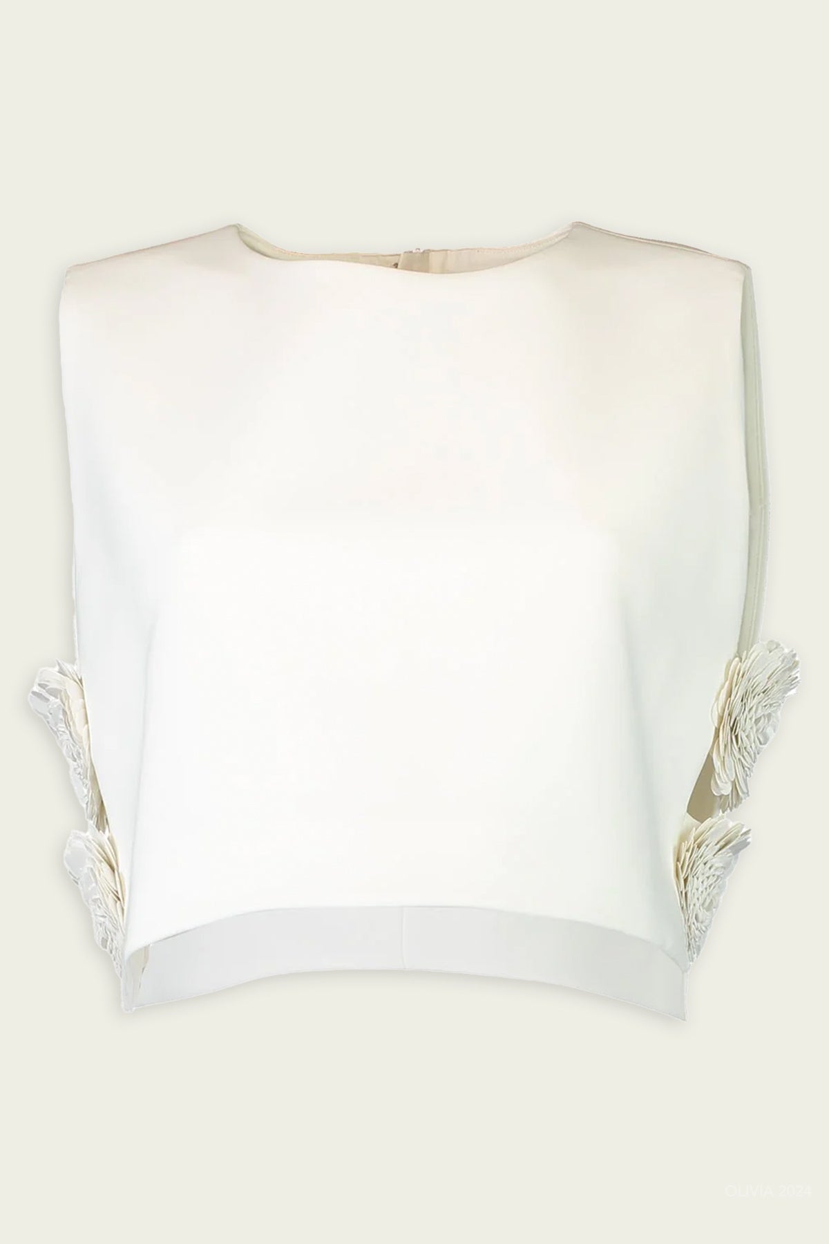 Raylin Top in White - shop - olivia.com