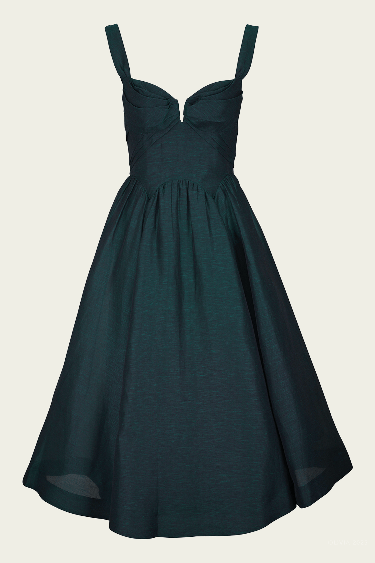 Rebellion Drape Midi Dress in Teal - shop - olivia.com