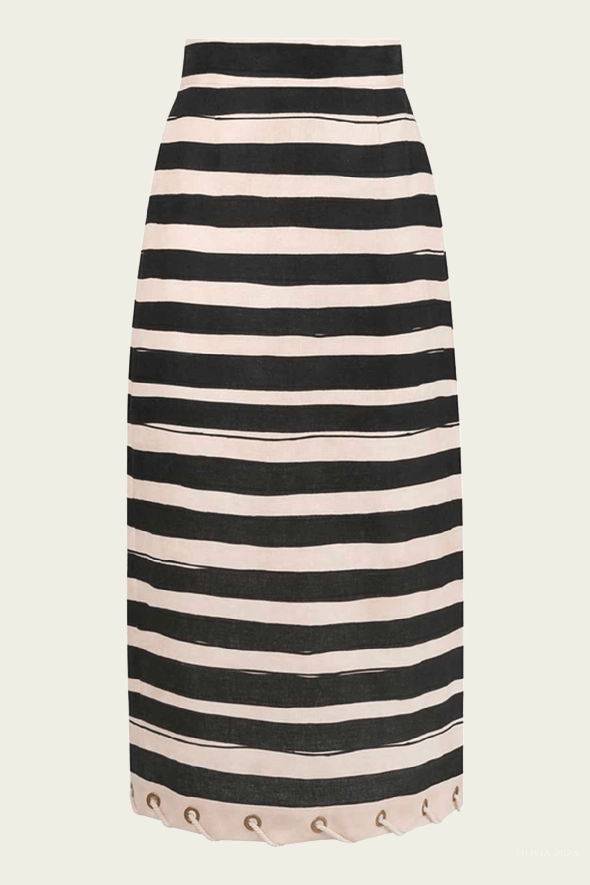 Rebellion Stripe Rope Skirt in Black Stripe - shop - olivia.com