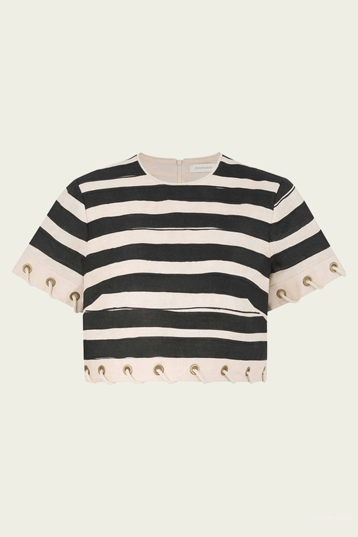 Rebellion Stripe Rope Top in Black Stripe - shop - olivia.com