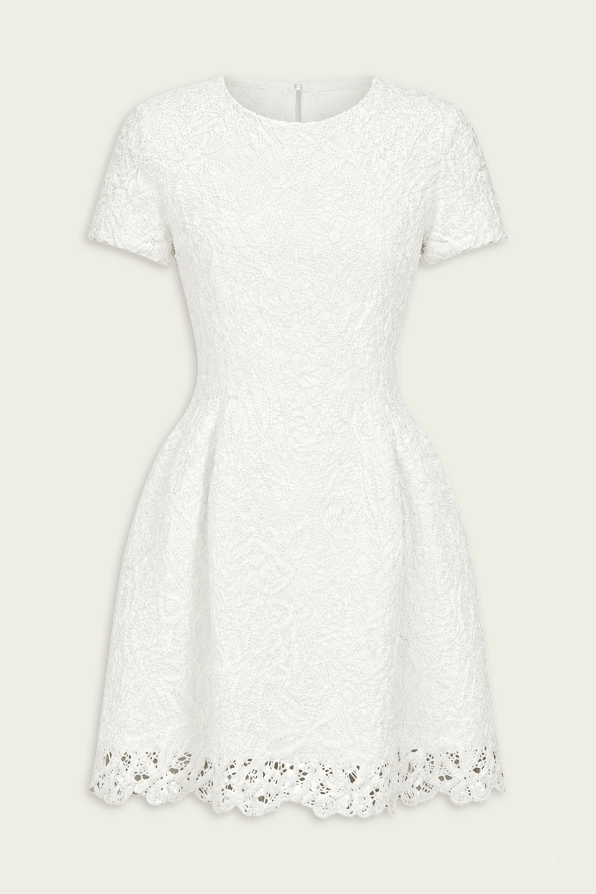 Regatta Mini Dress in Floral Macrame - shop-olivia.com