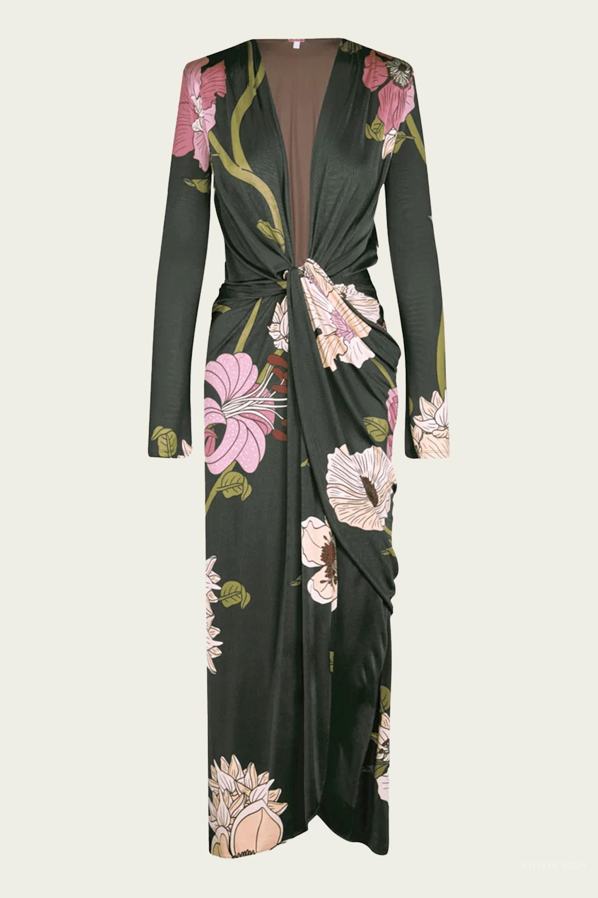 Reinvention Oasis Dress in Green Rose - shop-olivia.com