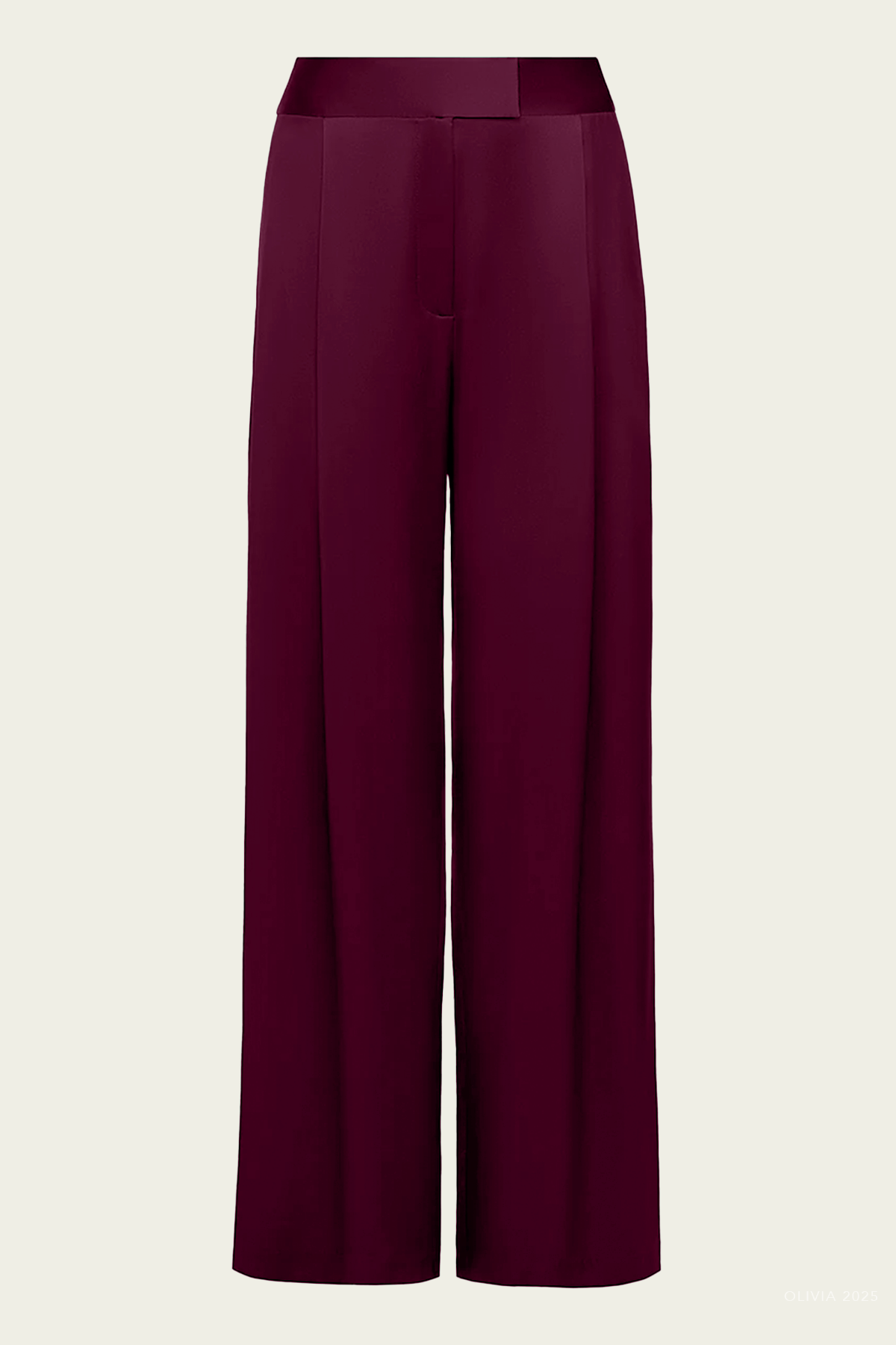 Relaxed Trouser in Merlot - shop - olivia.com