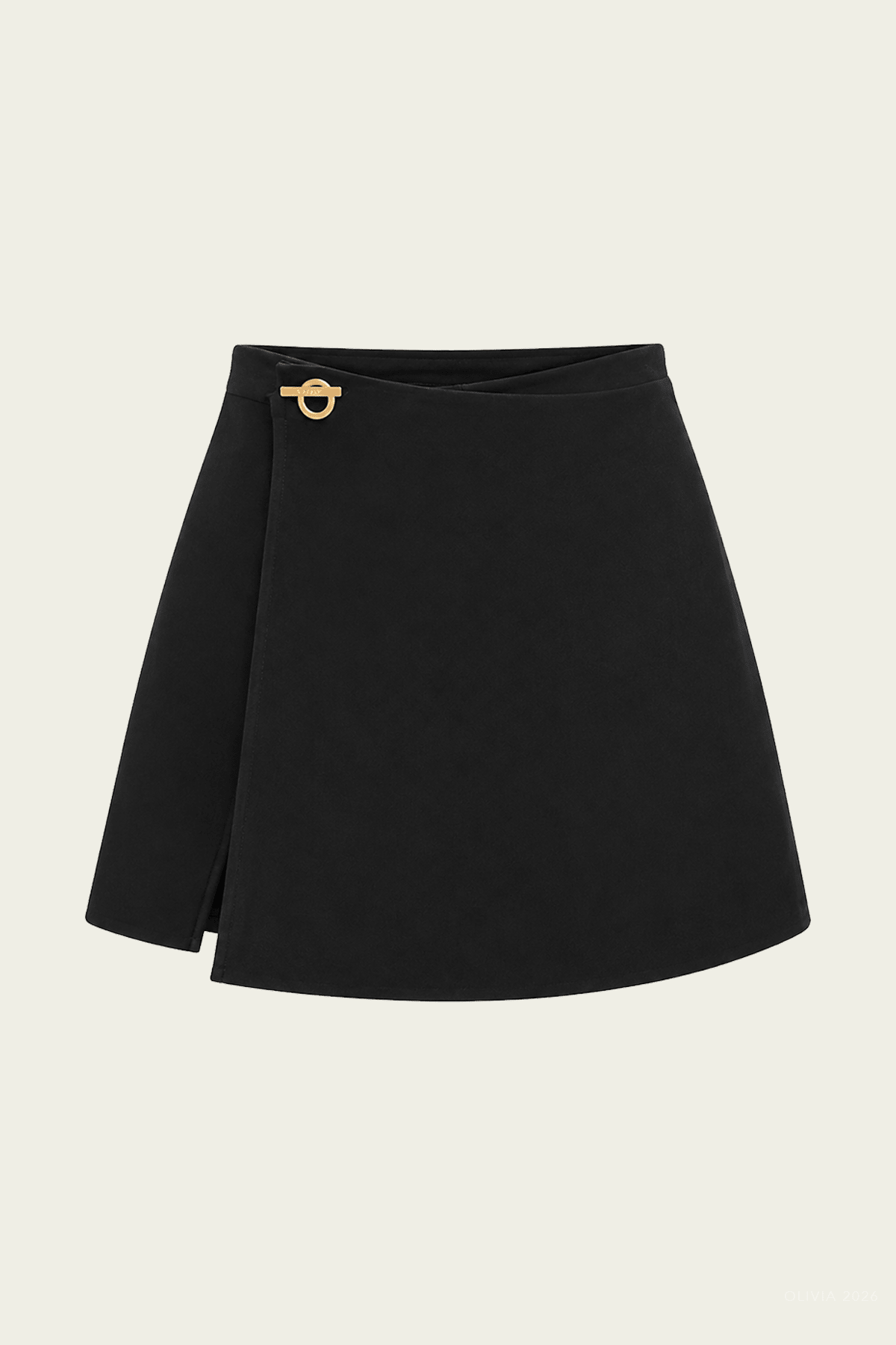 Remia Knit Skirt in Black - shop-olivia.com