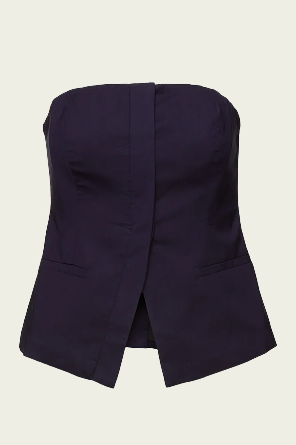 Renee Tailored Strapless Top in Maritime Navy - shop - olivia.com