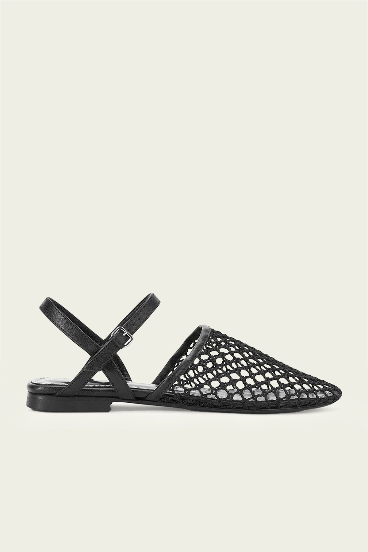 Rete Sandal in Black Netting - shop - olivia.com