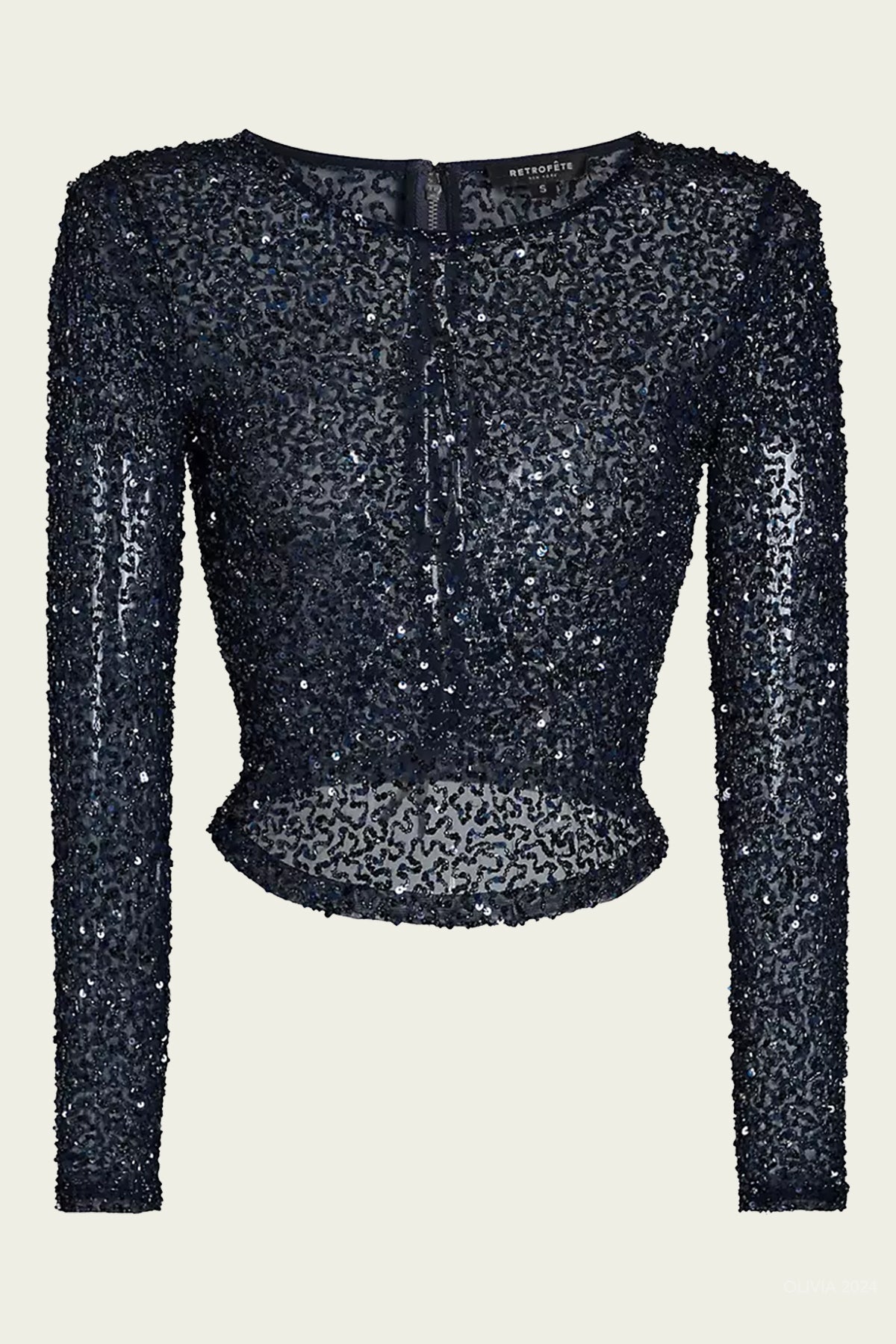 Torrey Sequin Top in Night Sky