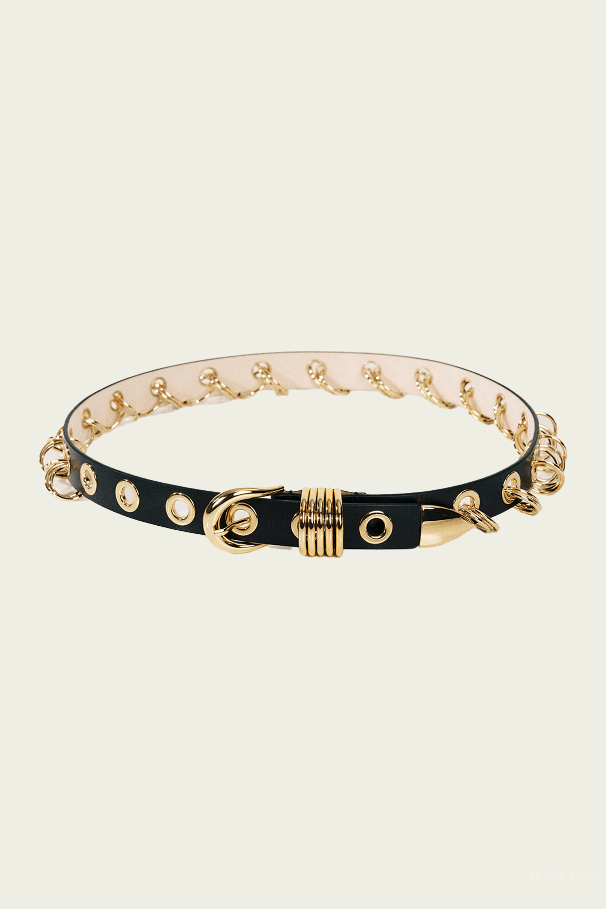 Revenge Belt in Black Gold - shop - olivia.com