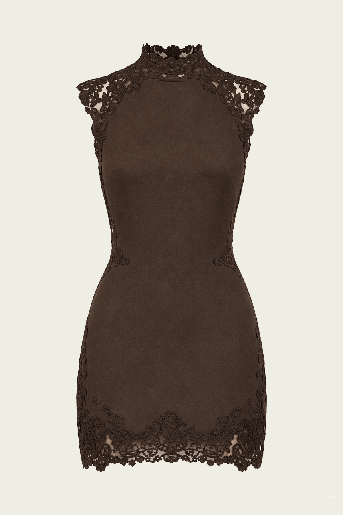Riti Mini Dress in Luwak - shop-olivia.com