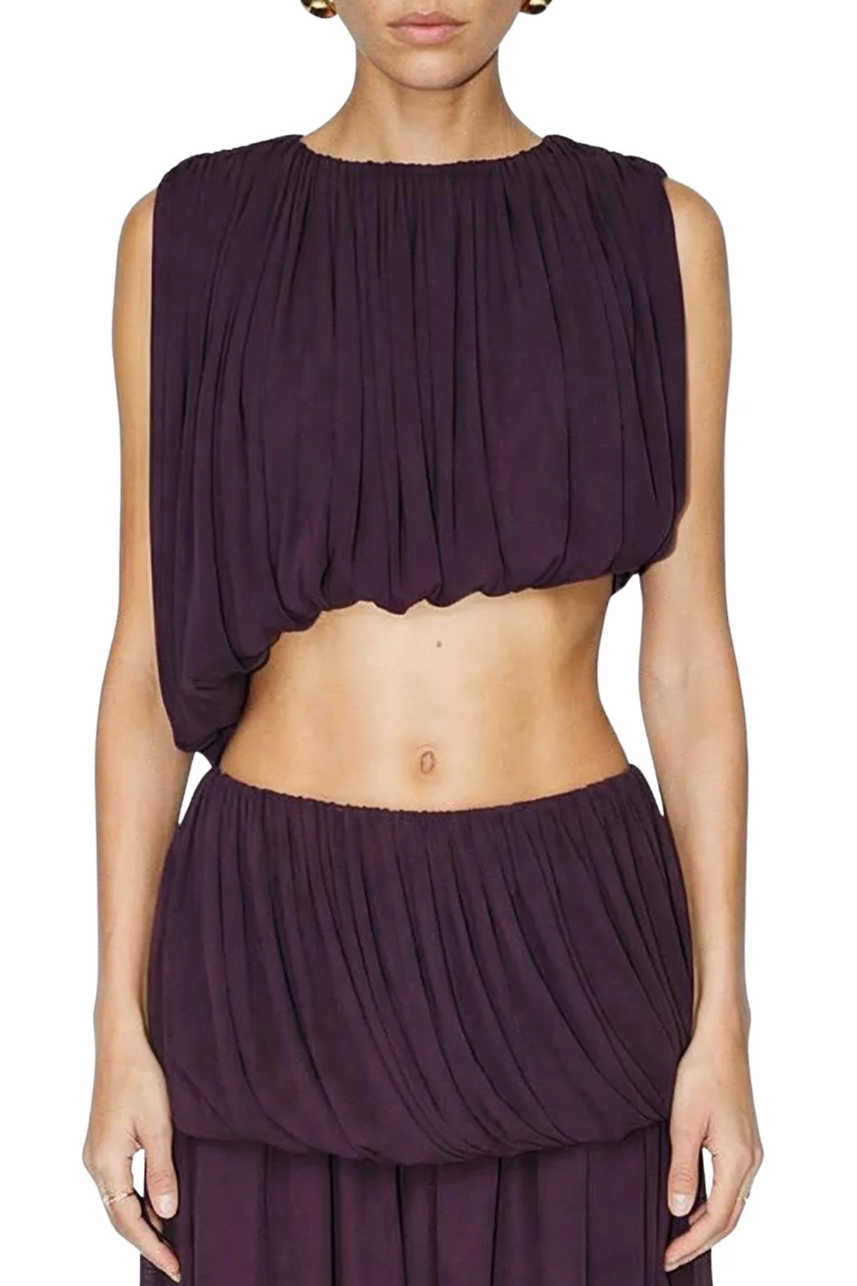 Chelly Top in Dark Plum