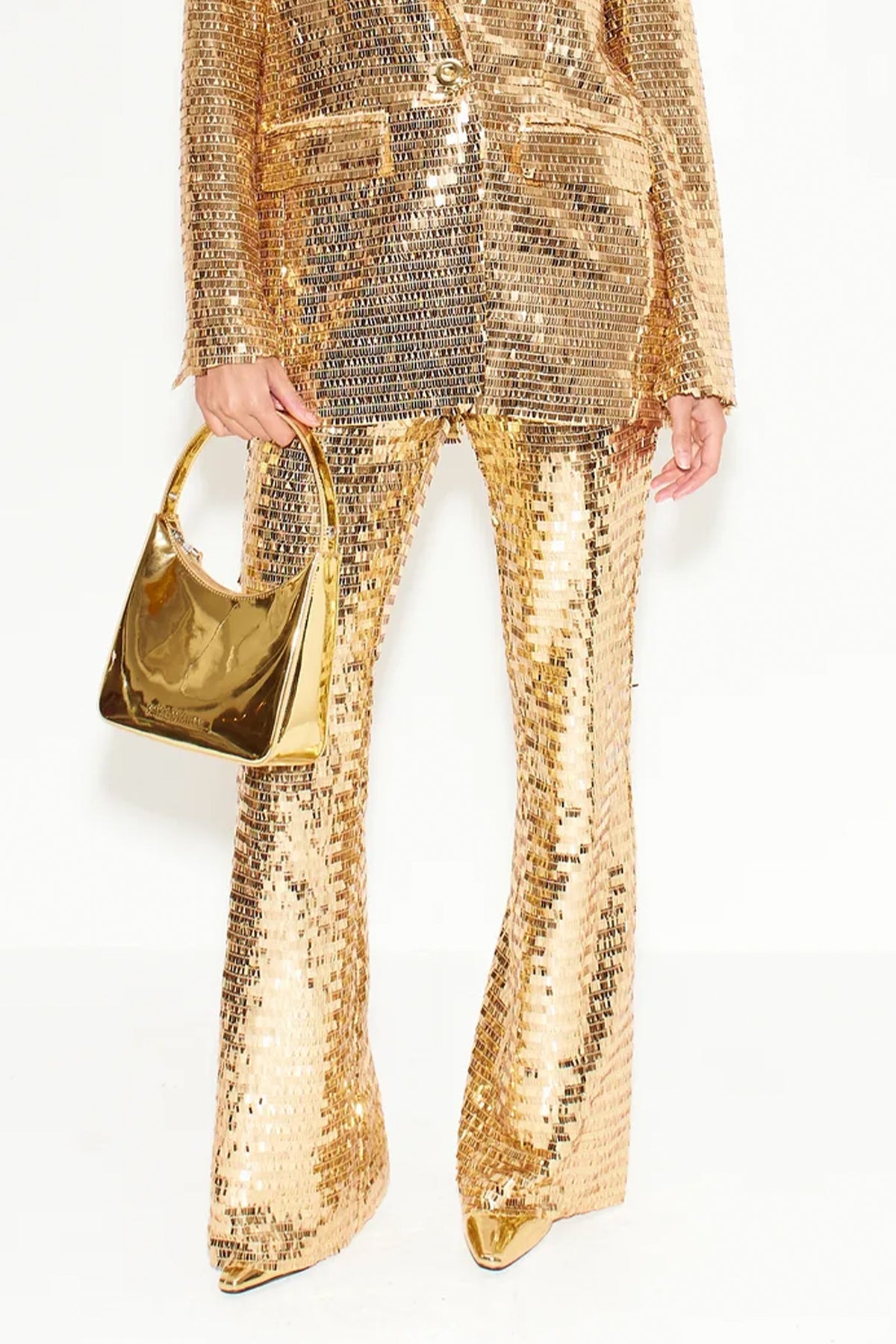 Robo Sequin Pant in Star Gold - shop - olivia.com