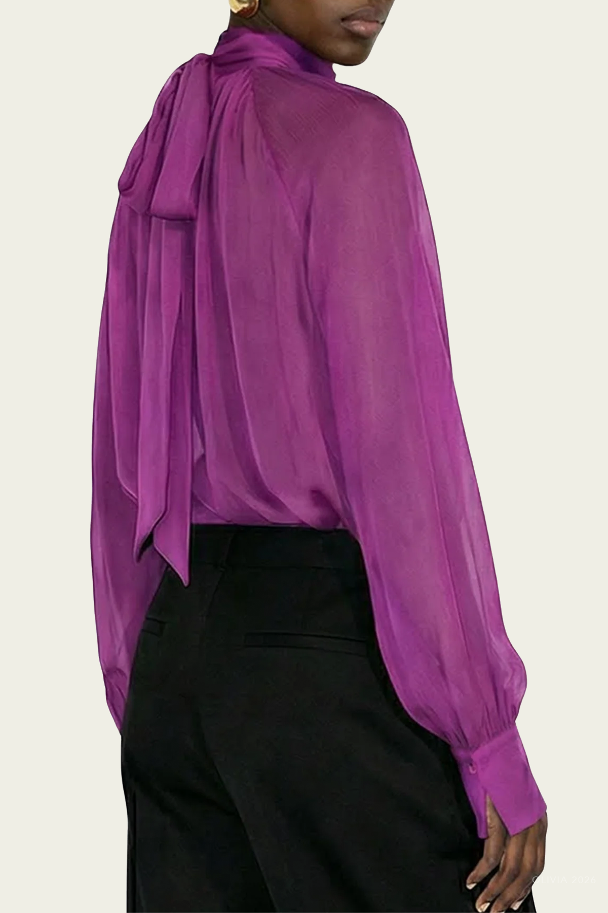 Zenia Blouse in Rouge
