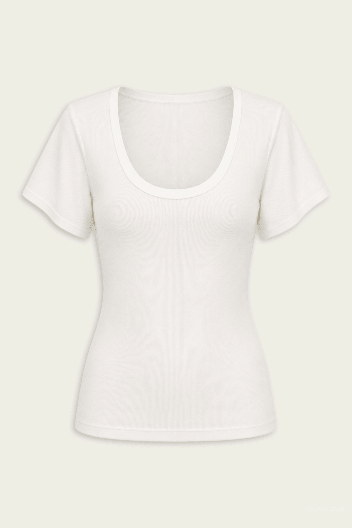 Rosalie U - Neck Tee in Pashmina - shop - olivia.com