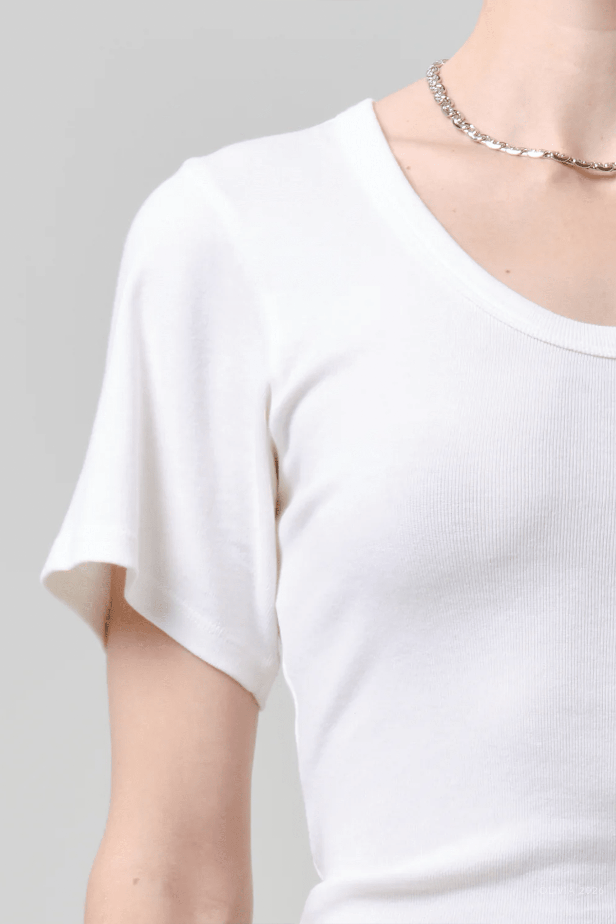 Rosalie U - Neck Tee in Pashmina - shop - olivia.com