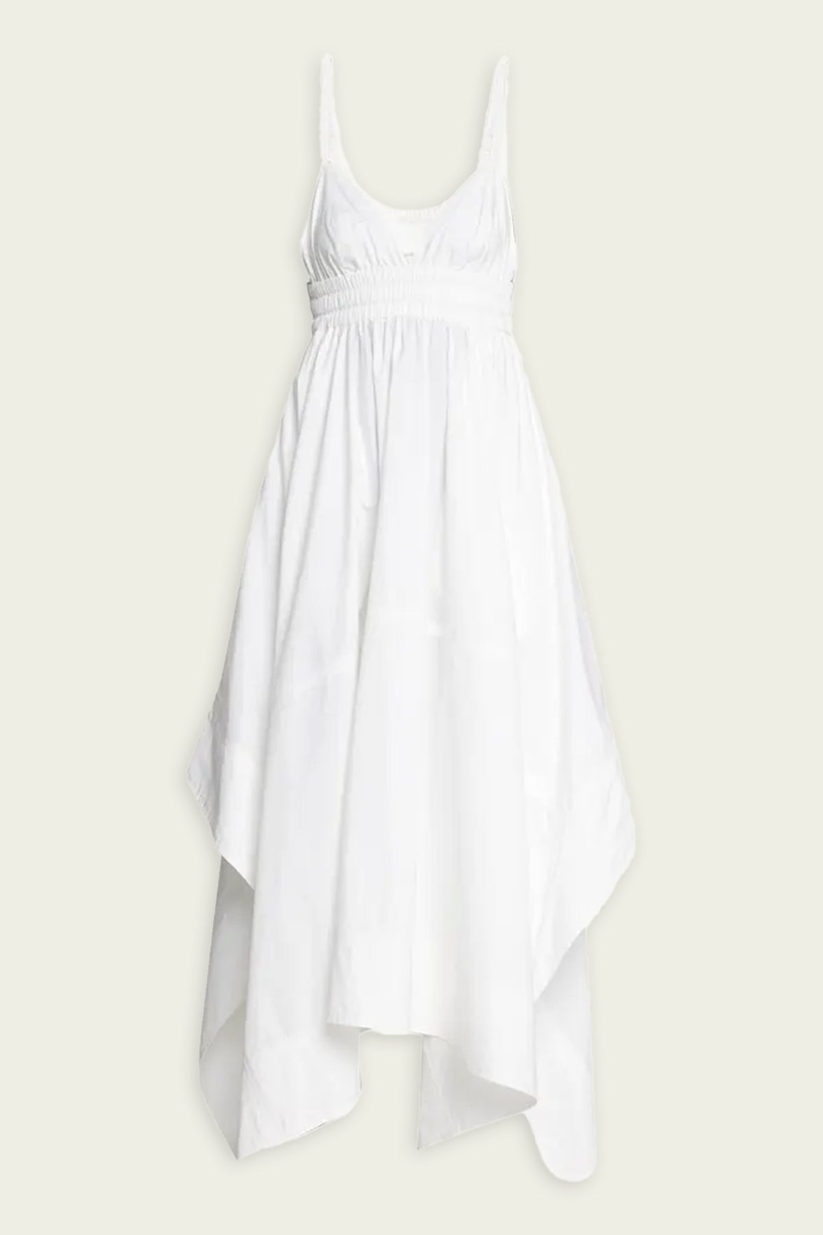 Rosie Handkerchief Maxi Dress in White - shop-olivia.com