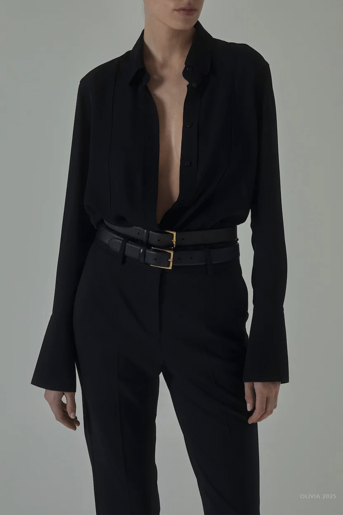 Rosie Shirt in Black - shop - olivia.com