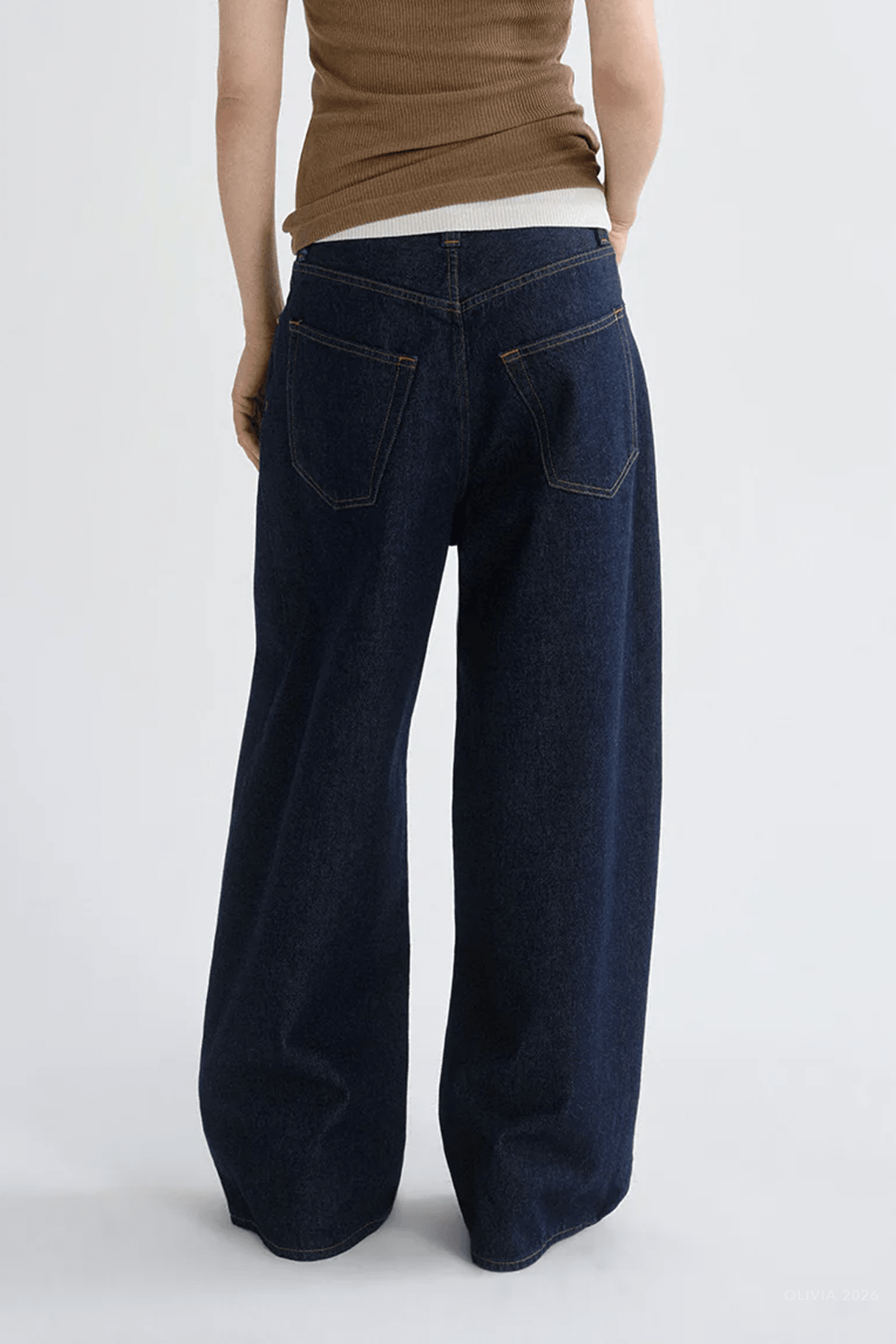 Rounded Baggy in Rinse - shop-olivia.com