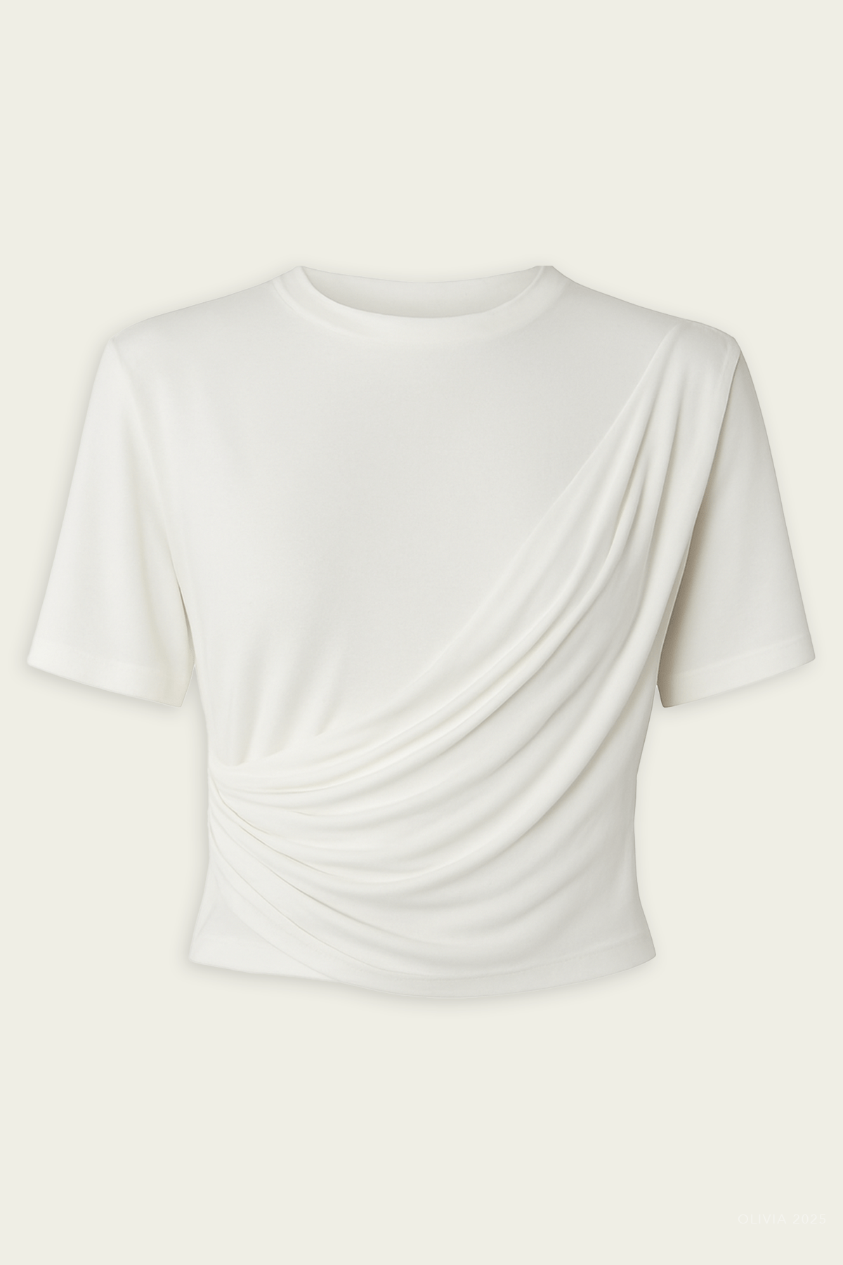 Rowley Short - Sleeve T-Shirt in Ivory - shop - olivia.com
