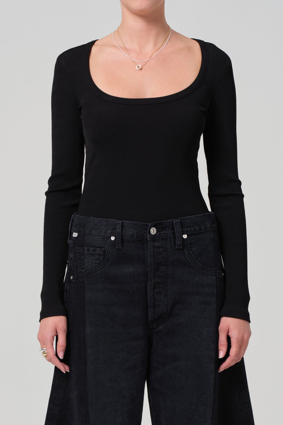 Rumi Scoop Neck in Black - shop - olivia.com