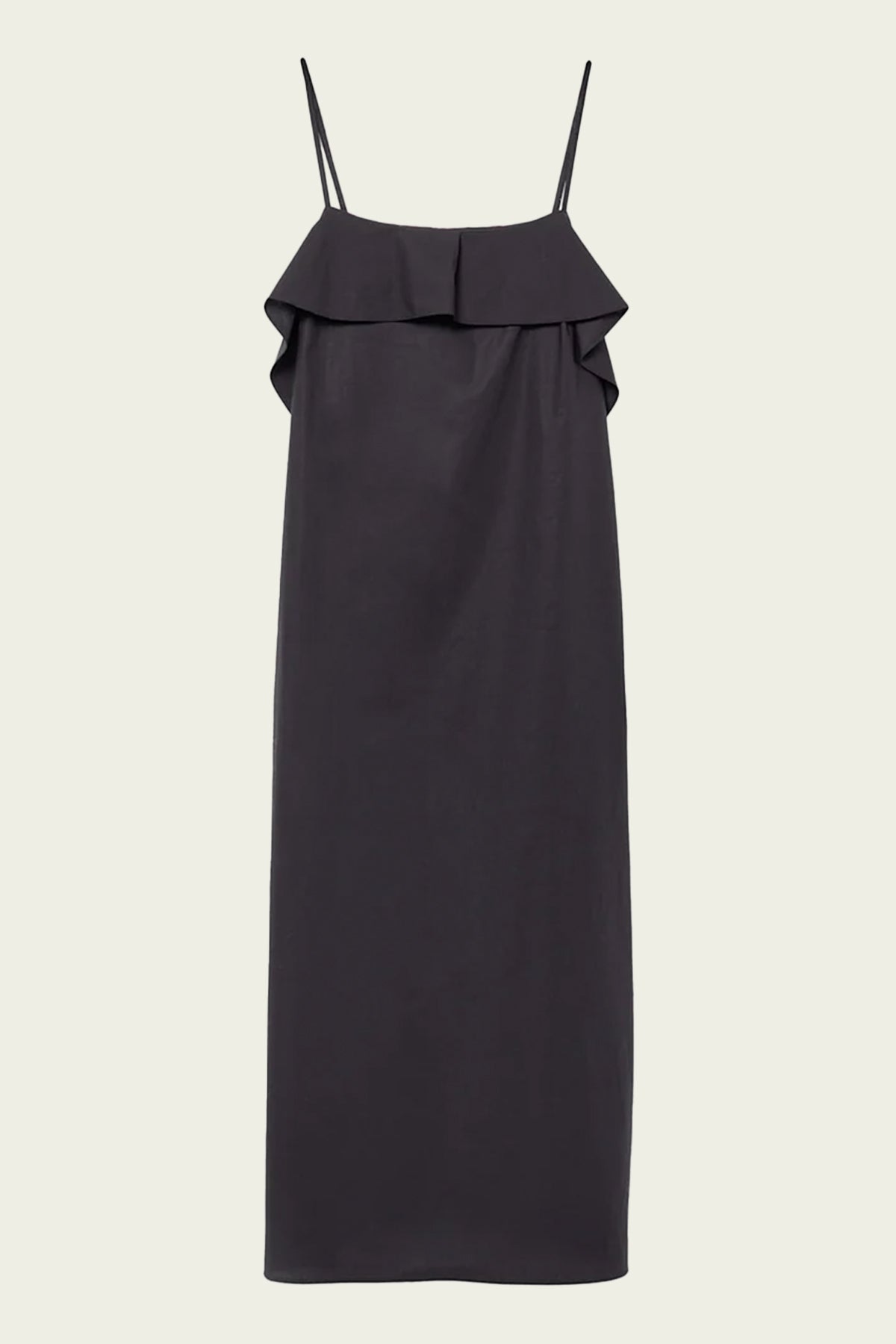 Sable Flounce Dress in Black - shop-olivia.com