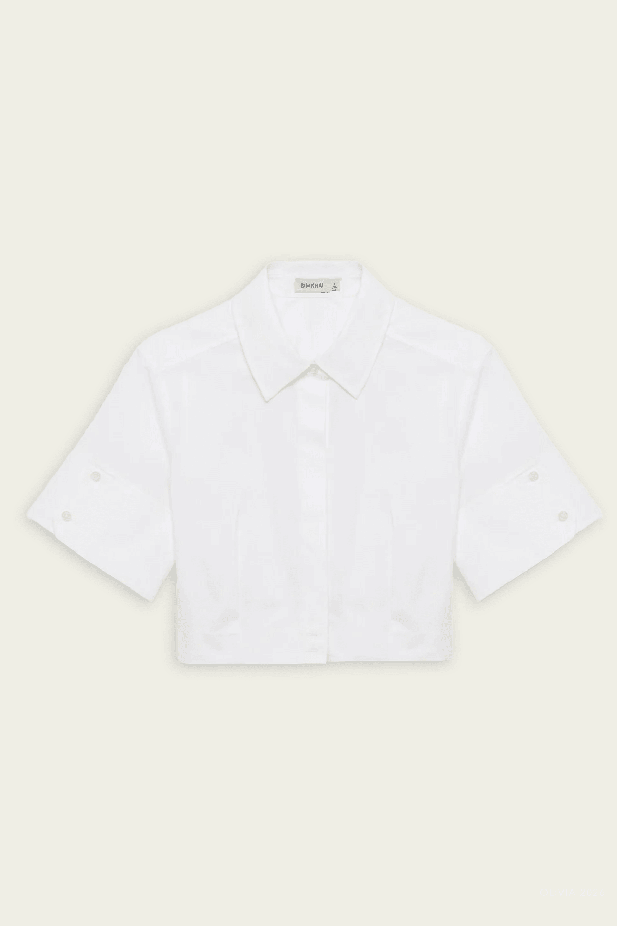 Sabrina Crop Top in White - shop - olivia.com