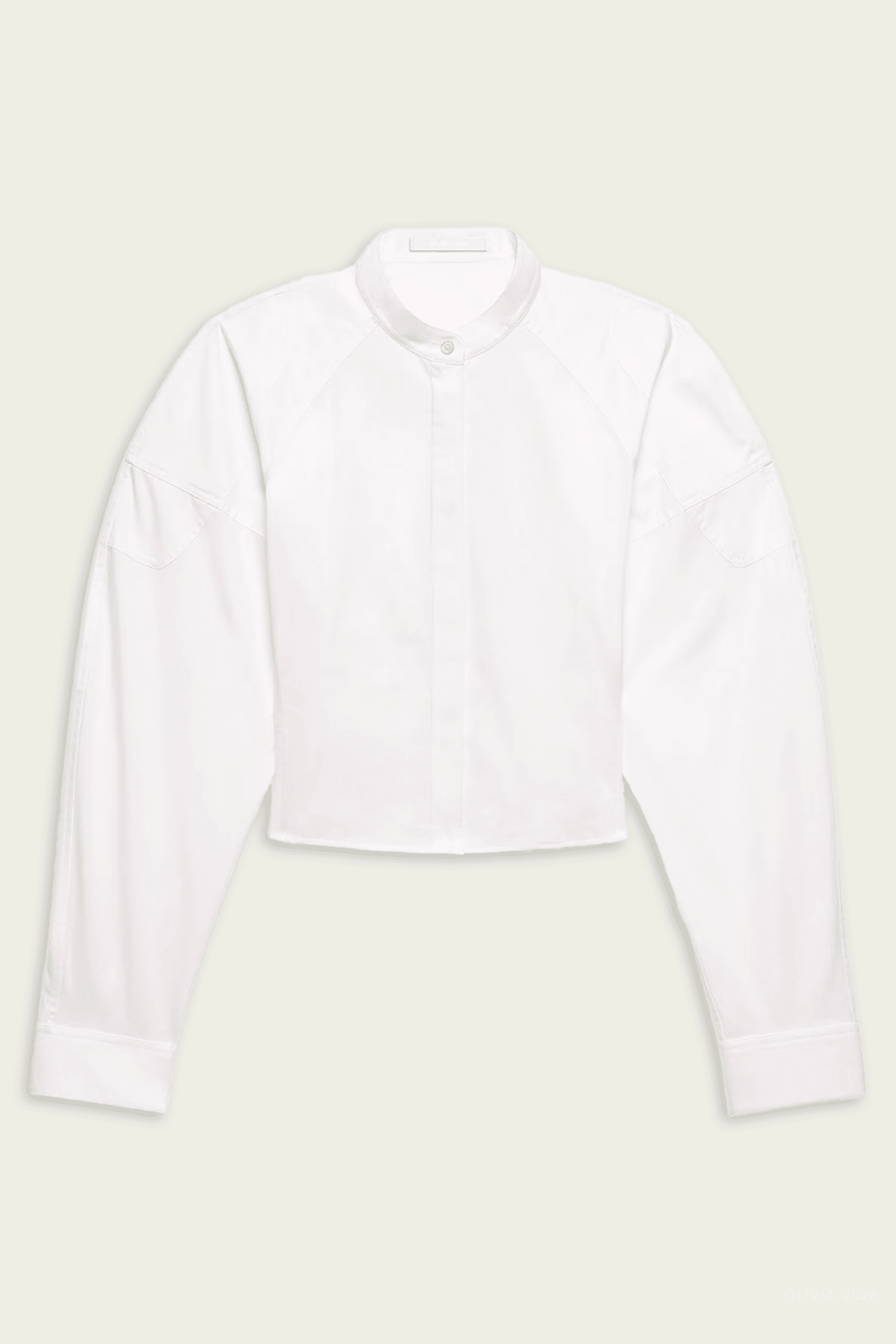 Saddle Shirt in White - shop-olivia.com