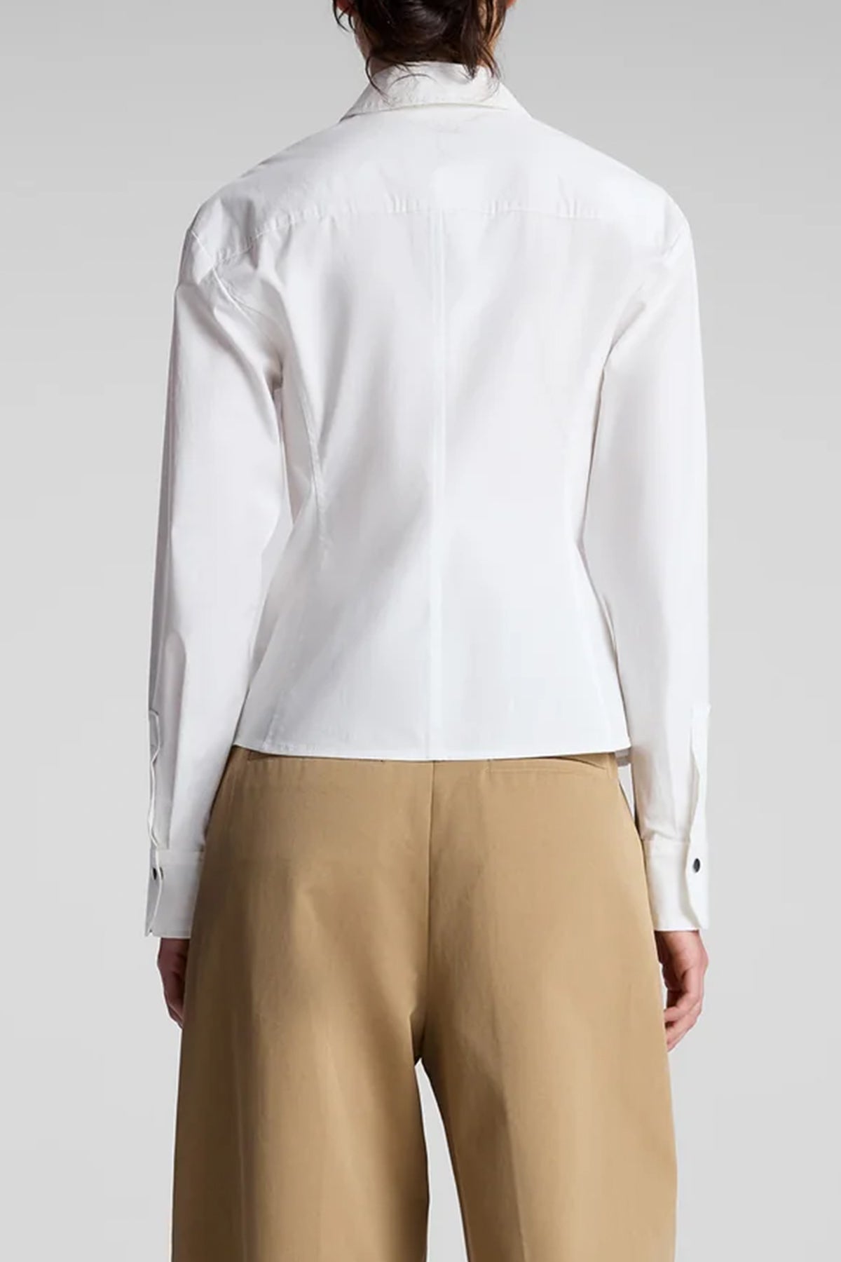 Sage Cotton Zip Top in White - shop - olivia.com