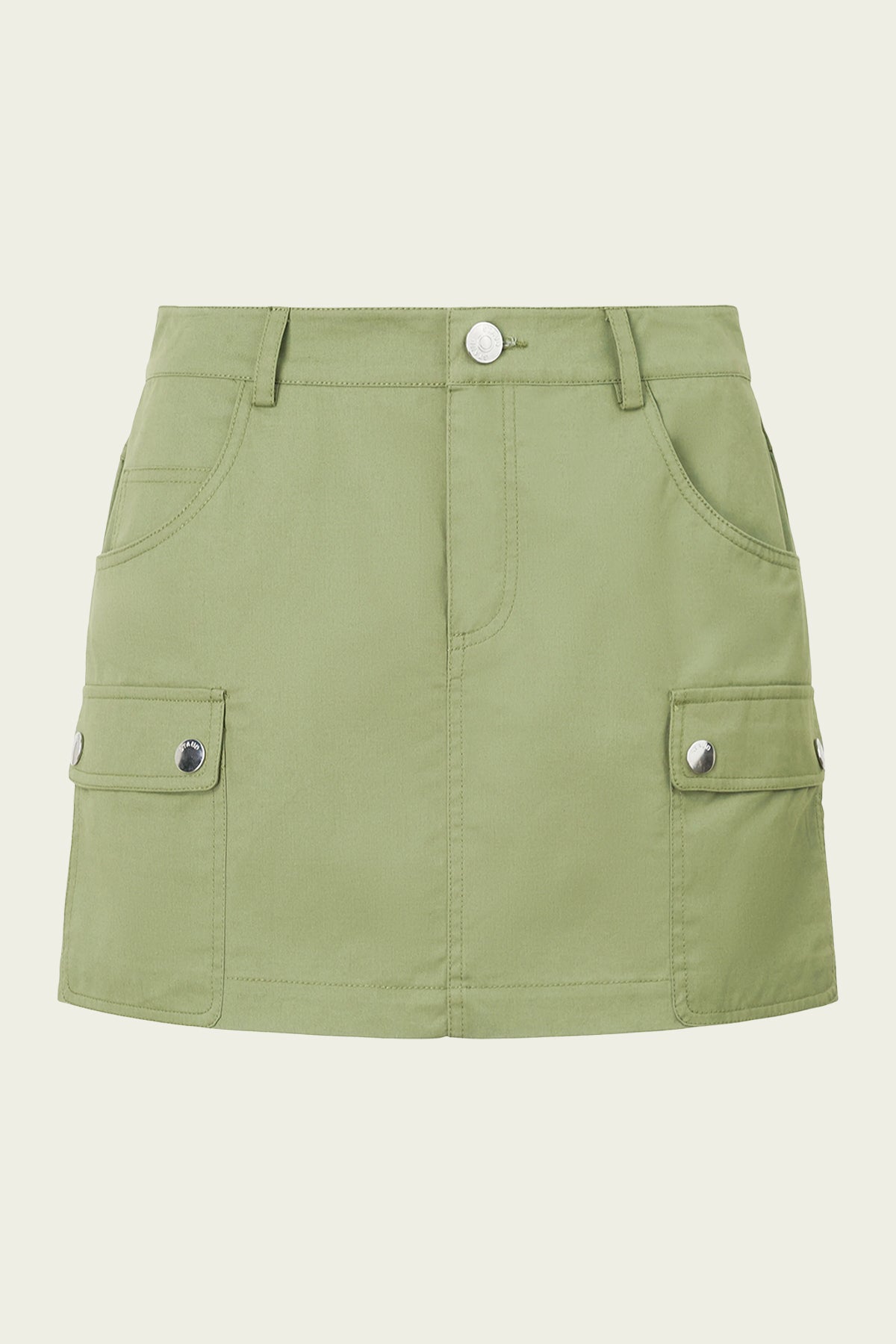 San Carlos Mini Skirt in Moss - shop-olivia.com