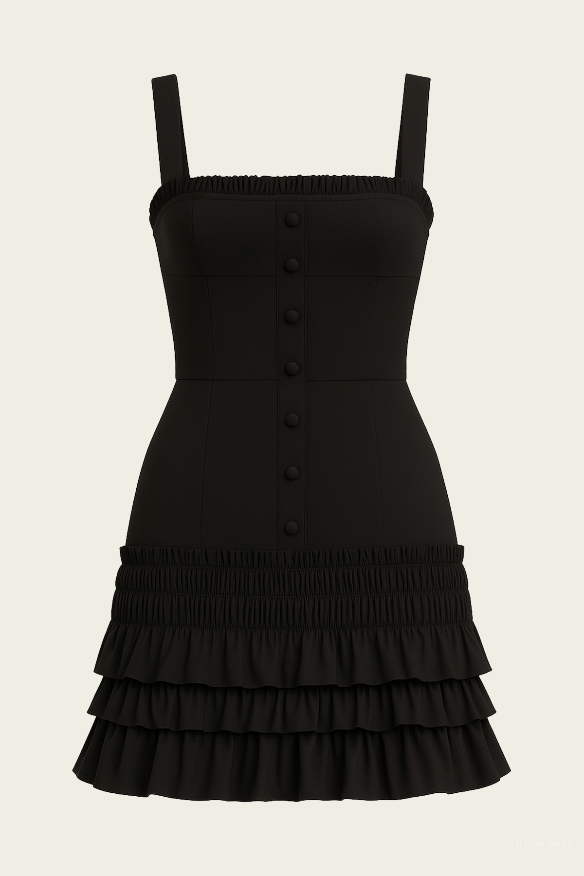 Sandy Mini Dress in Black - shop - olivia.com
