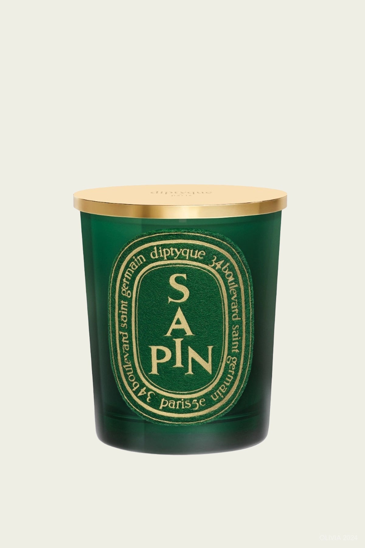 Sapin (Pine Tree) Classic Candle 190g with Gold Lid - Holiday Edition 2024 - shop - olivia.com