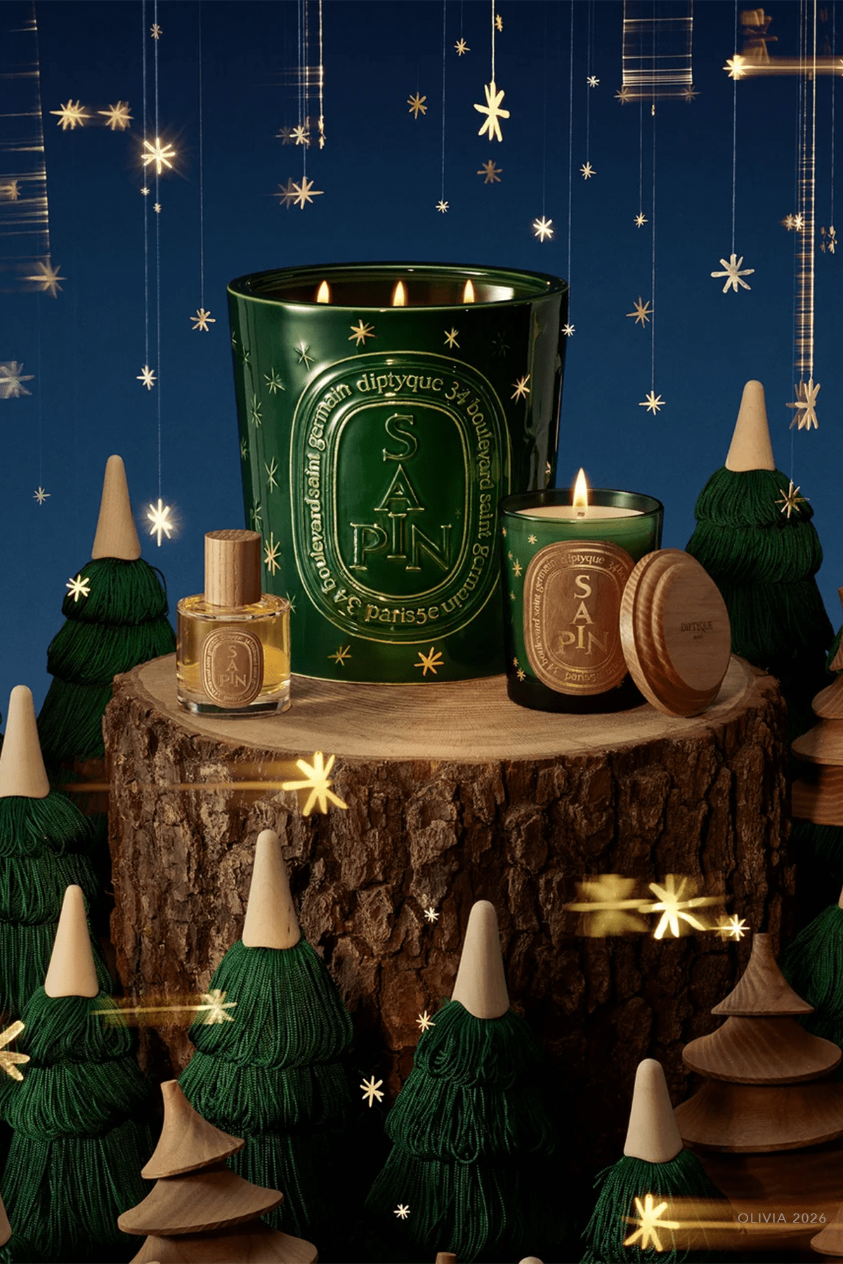 Sapin (Pine Tree) Extra-Large Candle 1500g - Holiday Edition 2026 - shop-olivia.com