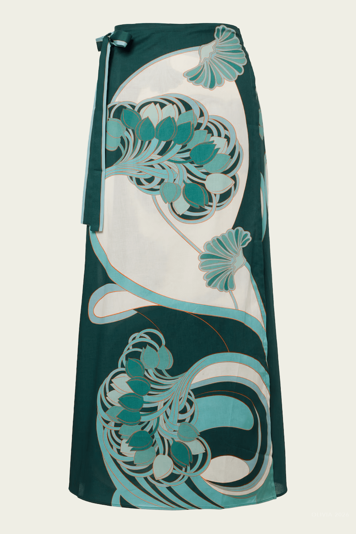 Sarong Skirt in Blooming Tulip Placee - shop - olivia.com