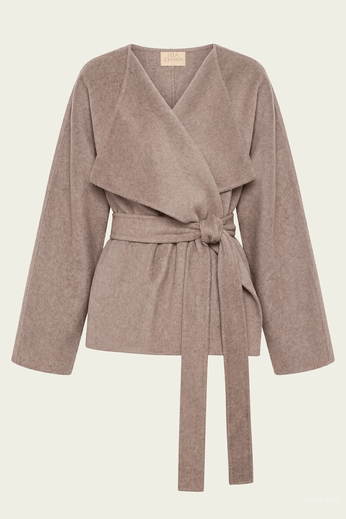 Sasha Wool Coat in Dove Melange - shop-olivia.com