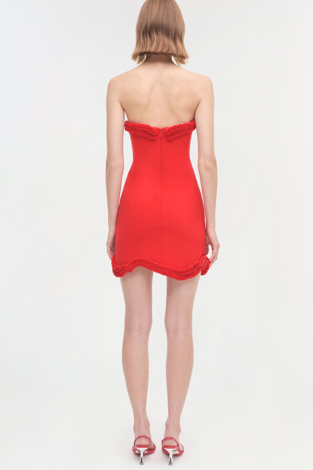 Saskia Mini Dress in Fiery Red - shop - olivia.com