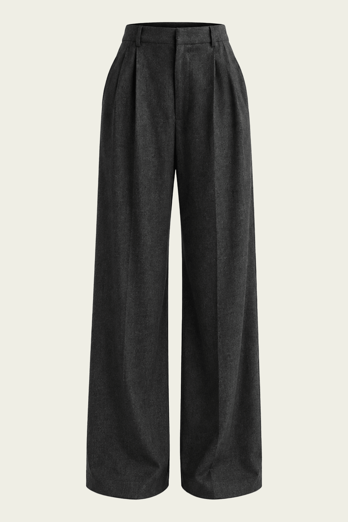 Sathia Trouser (Wool) in Charcoal Heather - shop-olivia.com