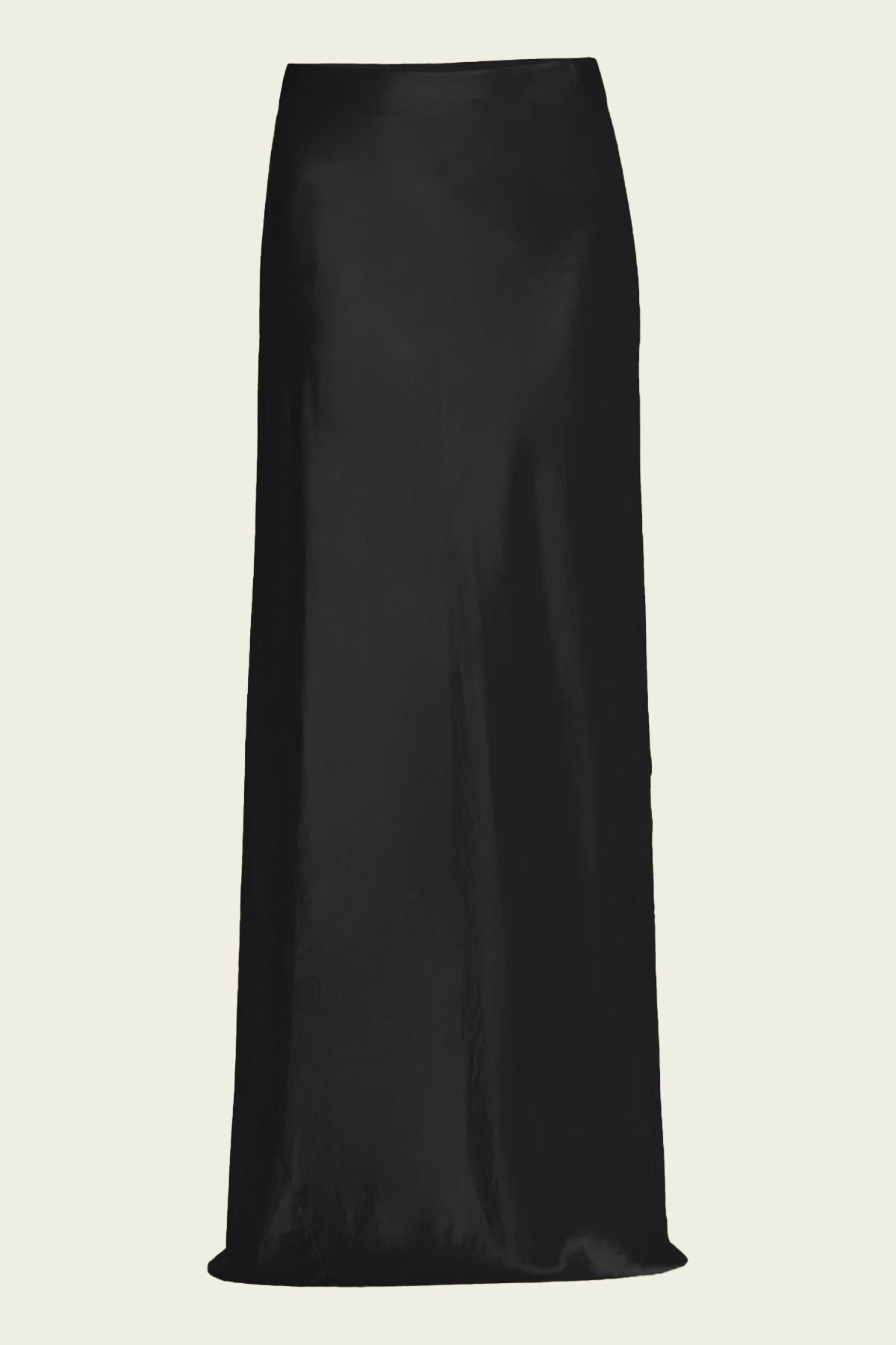 Satin Maxi Skirt in Black - shop - olivia.com