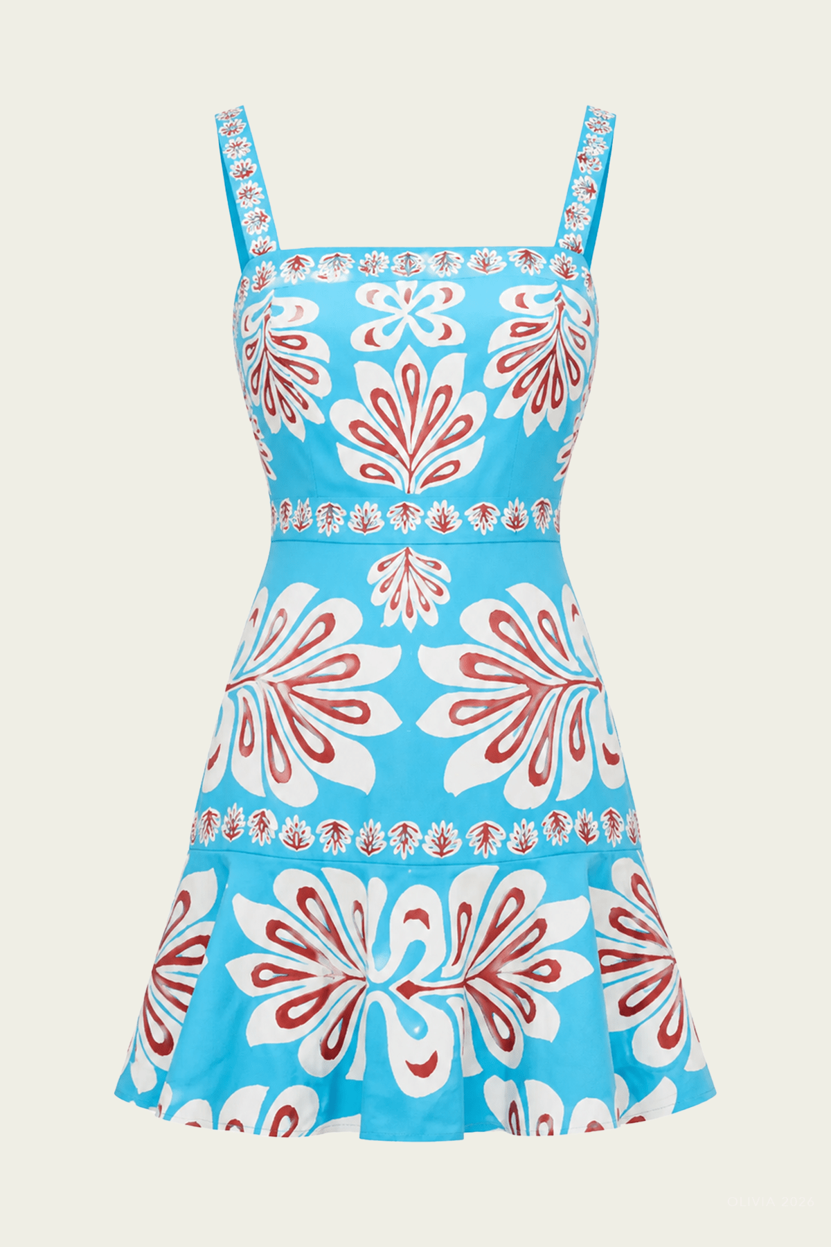 Saverine Dress in Cerulean Bloom - shop-olivia.com