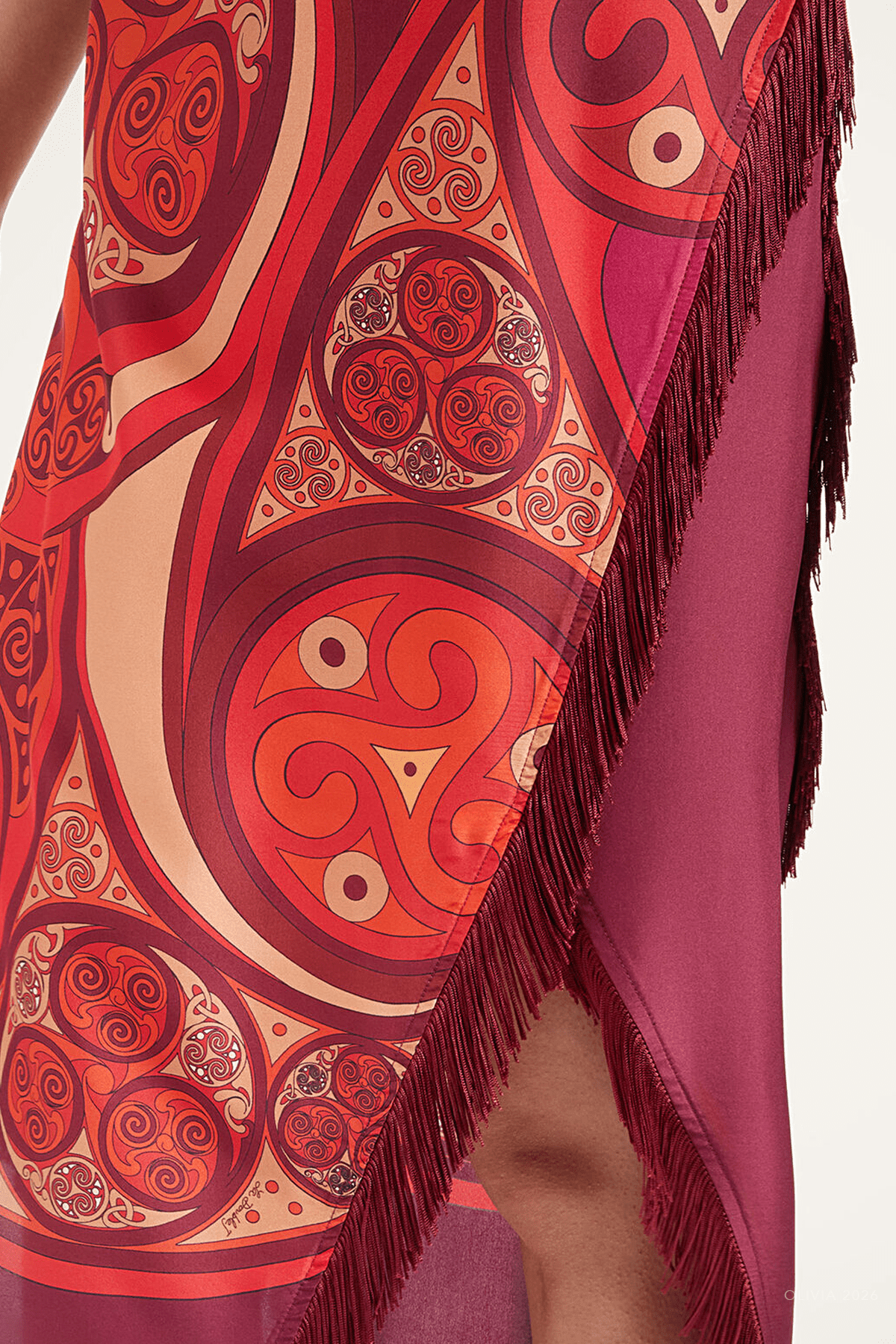 Scarf Dress in Alchemy Placee - shop-olivia.com