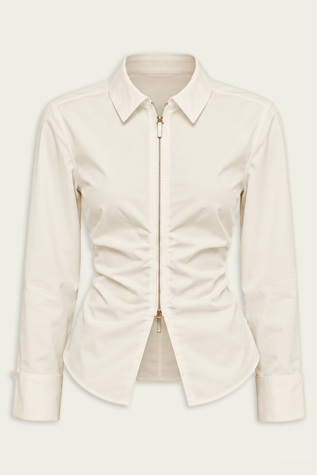 Senne Top in Off-White - shop-olivia.com
