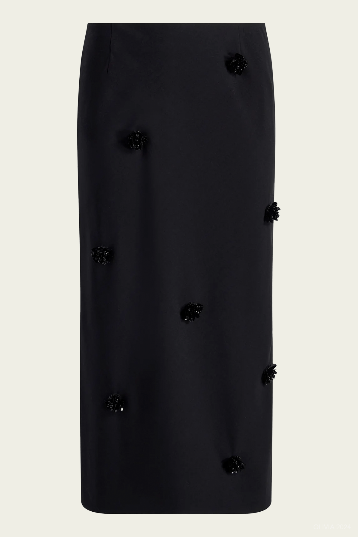 Sequin Dot Abbie Skirt in Black - shop - olivia.com