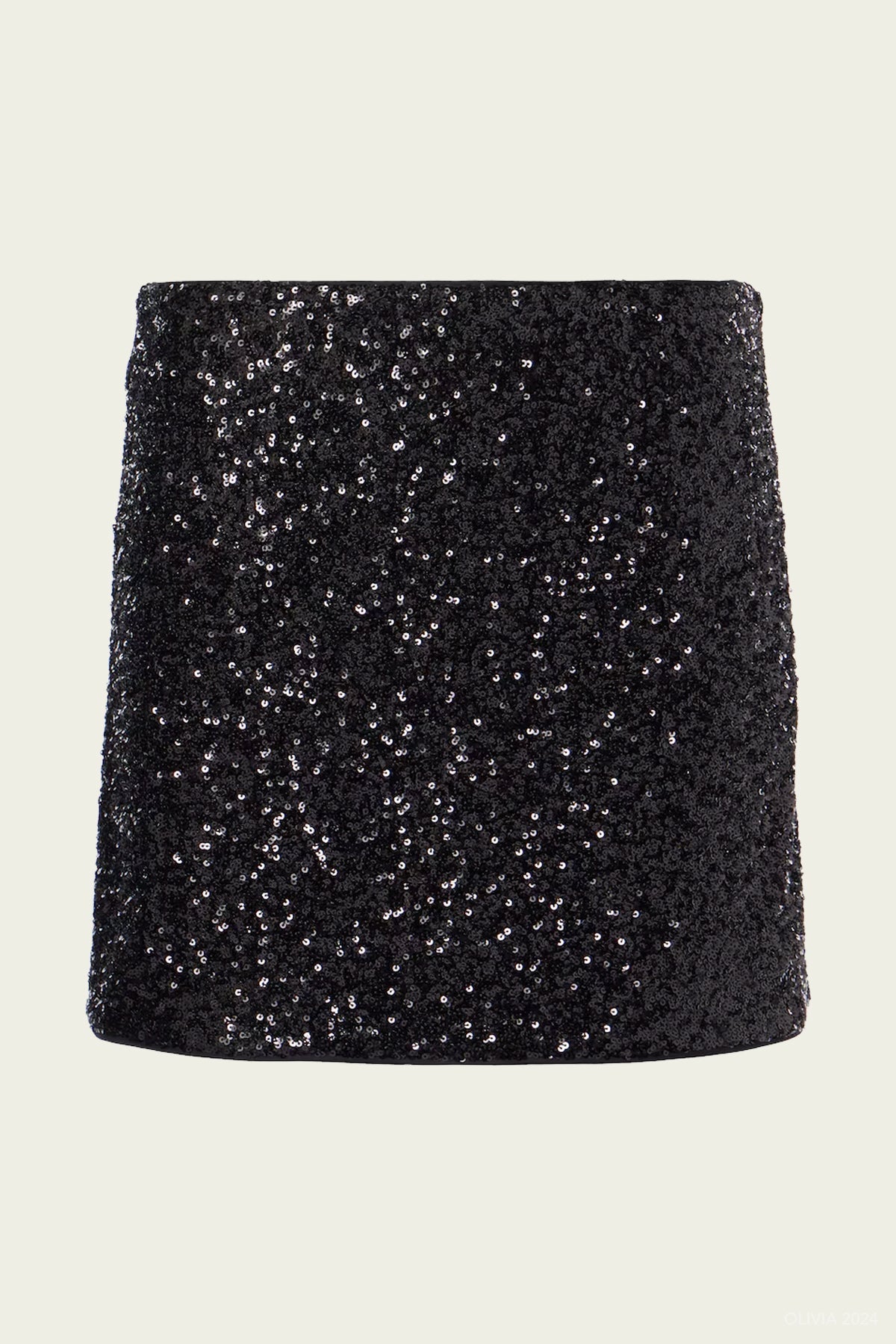 Sequin Mini Skirt in Black - shop - olivia.com