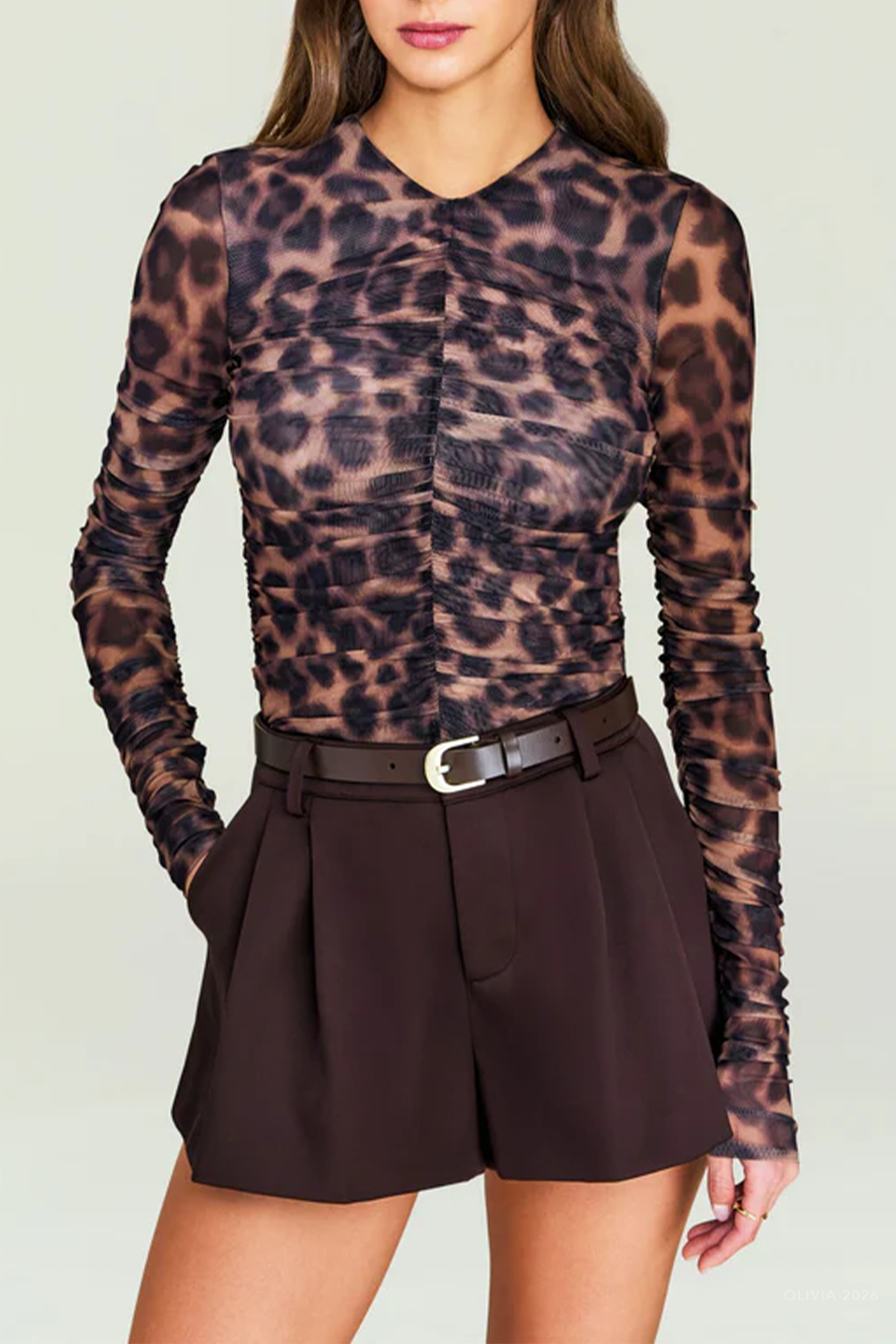 Eirlys Mesh Top in Jaguar