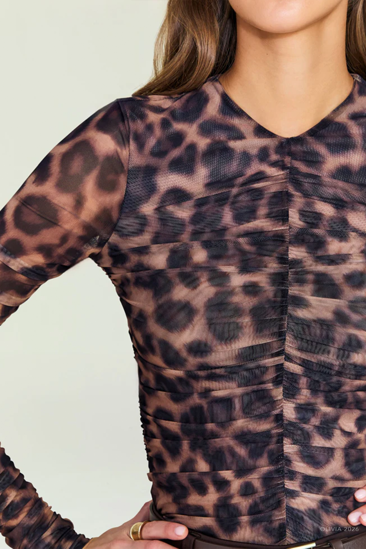 Eirlys Mesh Top in Jaguar
